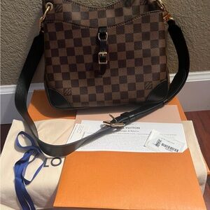 Louis Vuitton NM Odeon PM black and brown checkered